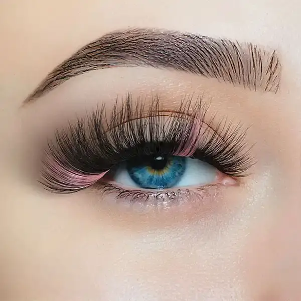 Thick eyelashes